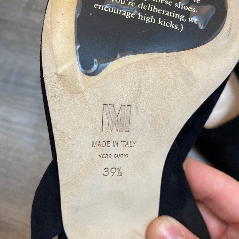 M.M Lafleur Suede Pump Heels - Picture 3 of 5
